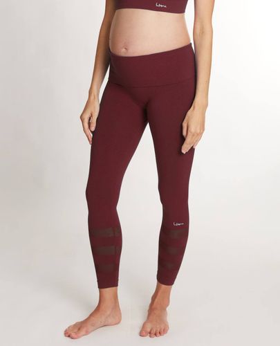 Legging De Sport Et De Grossesse Woma Prune - Cache Coeur - Modalova