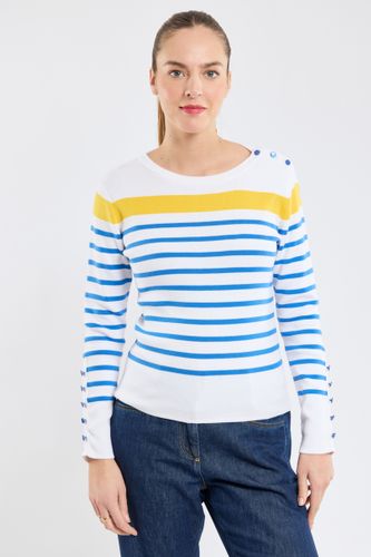 Pull marin manches boutonnées - coton - ARMOR-LUX - Modalova