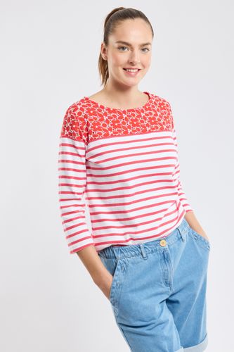 Marinière fleurie - coton - ARMOR-LUX - Modalova