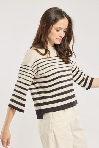 Marinière manches 3/4 - coton épais - ARMOR-LUX - Modalova