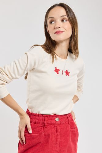 T-shirt manches longues fleurs- coton - ARMOR LUX FR - Modalova
