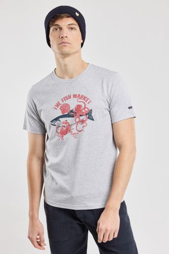T-shirt sérigraphié Fish market - coton léger - ARMOR-LUX - Modalova