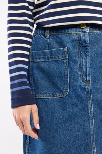 Jupe longue en jean - coton - ARMOR LUX FR - Modalova