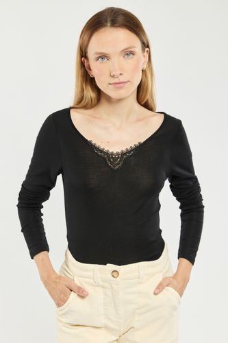 T-shirt manches longues - laine et soie - ARMOR-LUX - Modalova