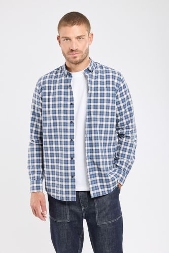 Chemise à carreaux ENIS - coton et lin - BERMUDES - Modalova