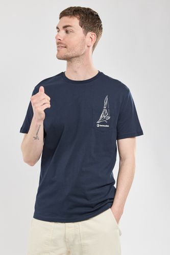 T-shirt sérigraphié voilier - coton biologique S - Bermudes - Modalova