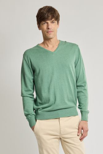Pull col V - coton - BERAC - Modalova