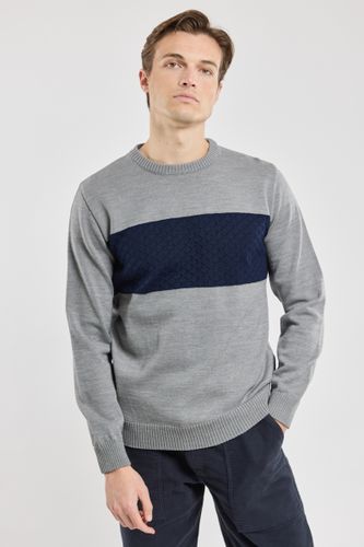 Pull empiècement fantaisie - laine - BERAC - Modalova