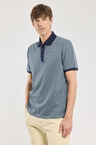 Polo motifs géométriques - coton - BERAC - Modalova