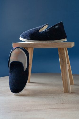 Chaussons uni du 44 au 48 - laine - ARMOR LUX FR - Modalova