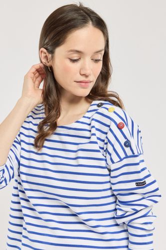 Marinière épaule boutonnée - coton épais - ARMOR LUX FR - Modalova