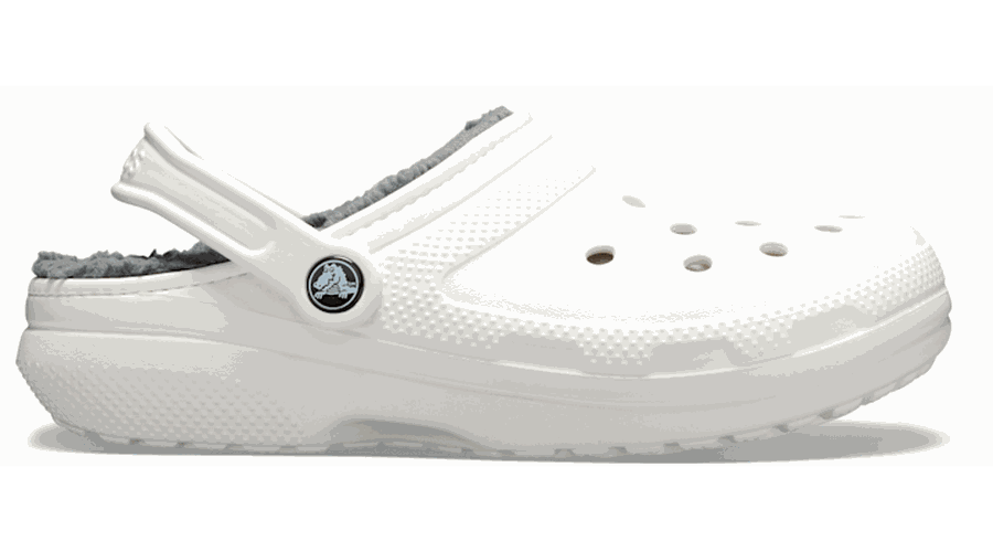 Classic Lined Sabots Unisex White / Grey 45 - Crocs - Modalova