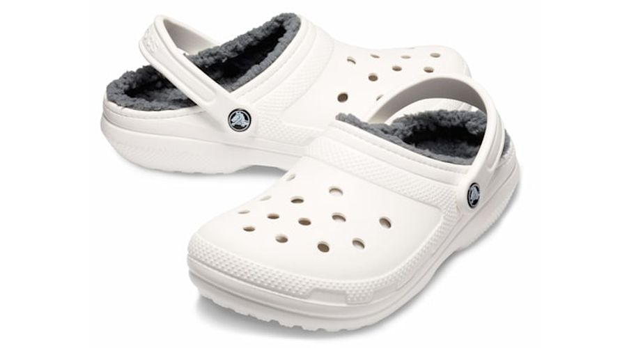 Classic Lined Sabots Unisex White / Grey 33 - Crocs - Modalova