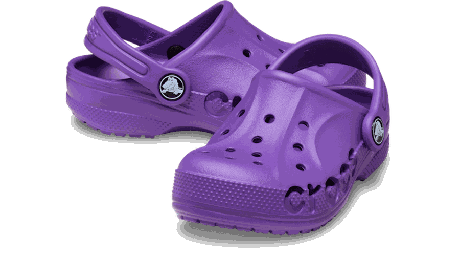 Toddler Baya Sabots Enfants Neon Purple 19 - Crocs - Modalova