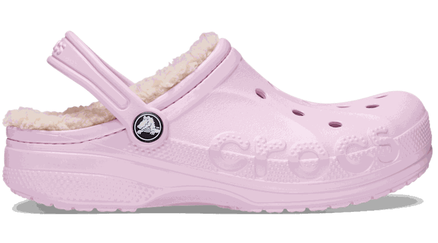 Baya Lined Sabots Enfants Ballerina Pink / Winter White 28 - Crocs - Modalova