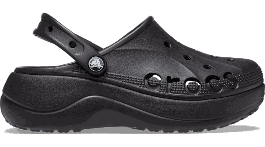 Baya Platform Sabots s Black 37 - Crocs - Modalova