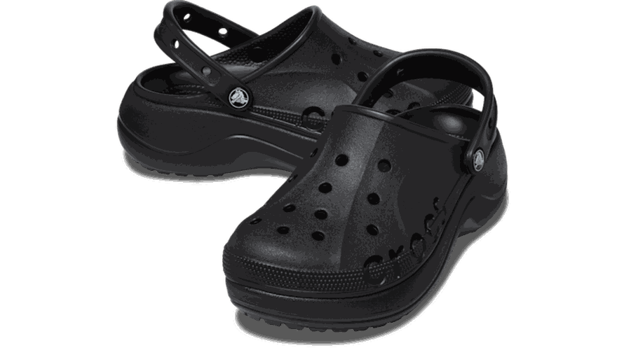 Baya Platform Sabots s Black 34 - Crocs - Modalova
