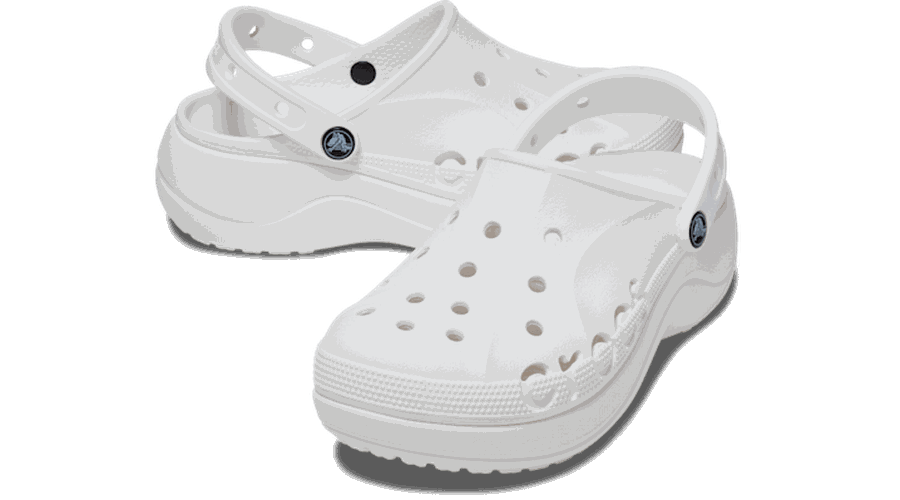 Baya Platform Sabots s White 36 - Crocs - Modalova