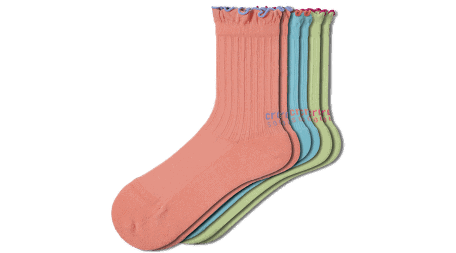 Socks Ruffle Ankle 3-Pack Chaussures Unisex / L-XL - Crocs - Modalova
