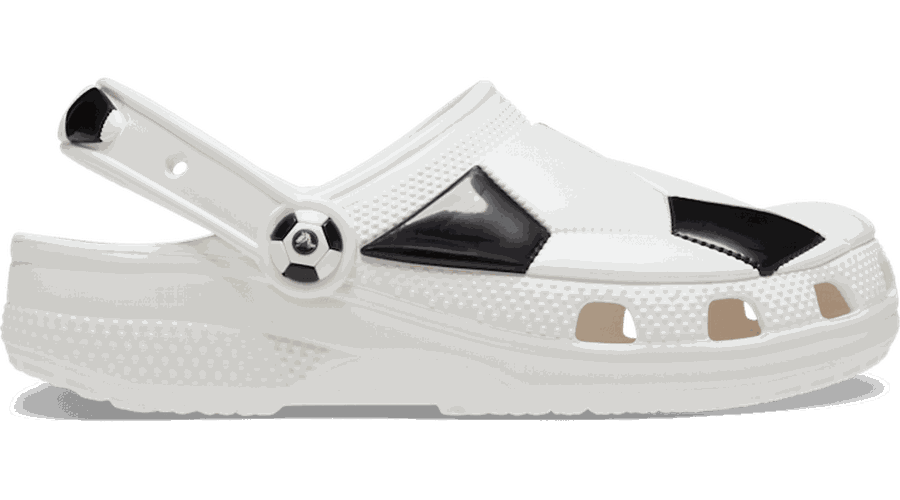 Toddler Classic Soccer Sabots Enfants White / Black 19 - Crocs - Modalova