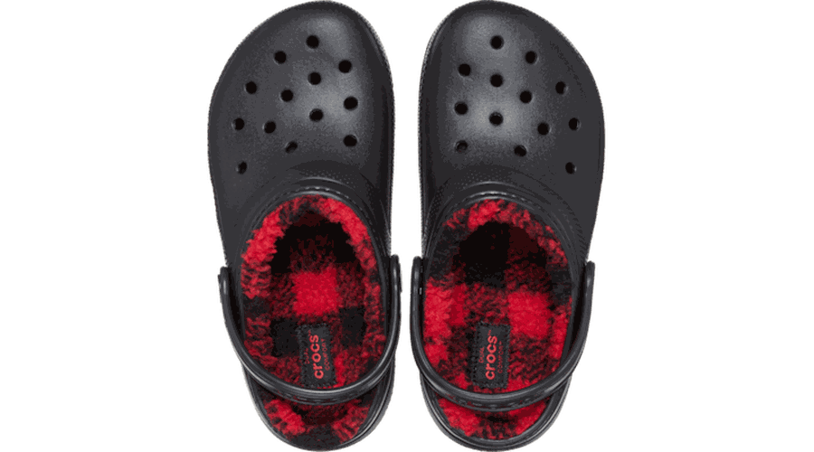 Classic Lined Buffalo Check Sabots Enfants Black 28 - Crocs - Modalova