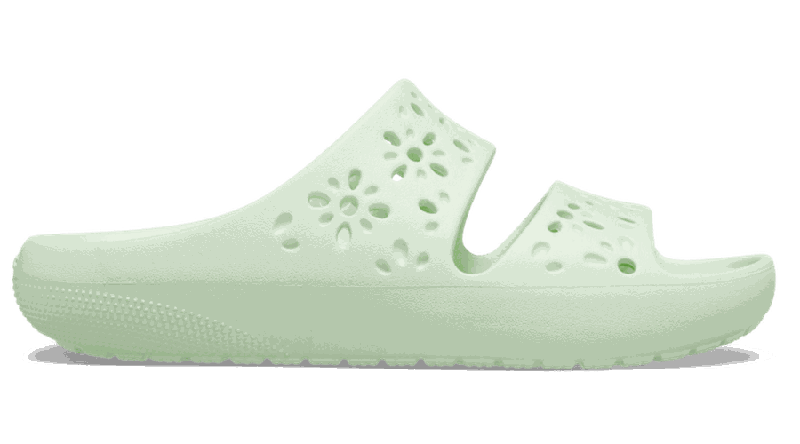 Crocs Classic Floral Cutout Sandales Unisex Jade Tint 36 - Crocs FR Feed New - Modalova