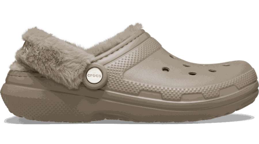 Classic Fuzz Lined Sabots Unisex Taupe 46 - Crocs - Modalova