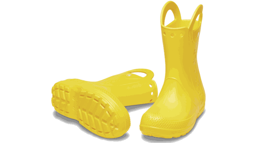 Toddler Handle It Rain Boot Bottes Enfants Yellow 22 - Crocs - Modalova