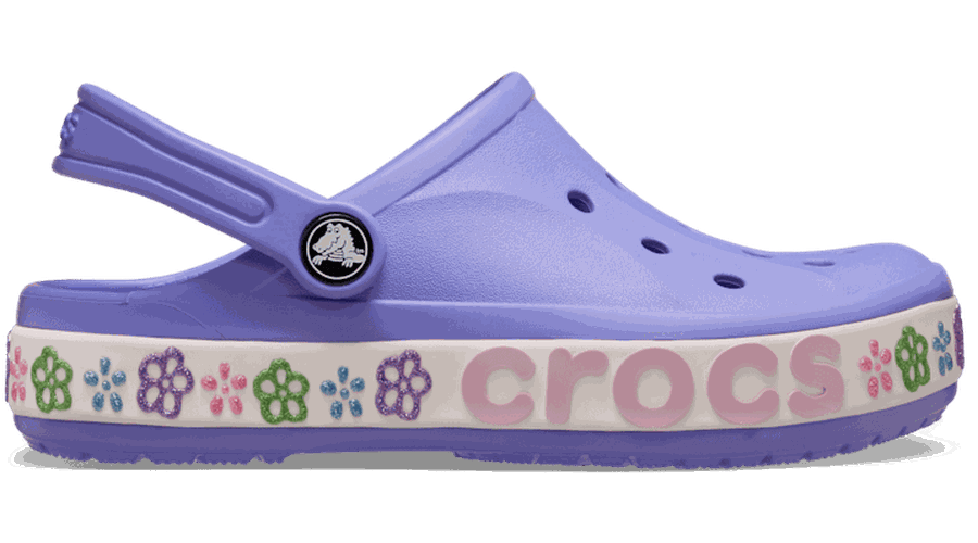 Toddler Bayaband Flower Band Sabots Enfants Digital Violet 22 - Crocs - Modalova