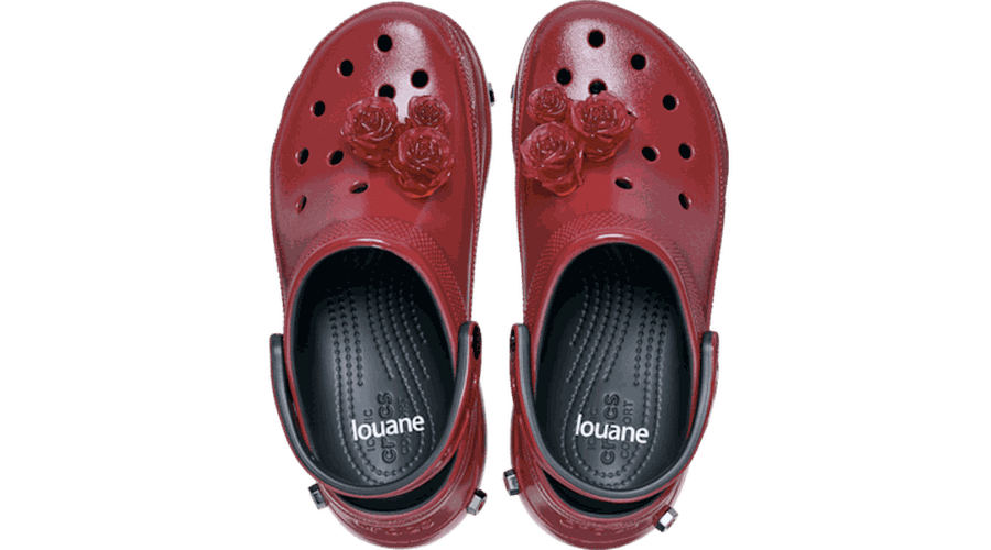 Louane X Bae Sabots s Black / Red 33 - Crocs - Modalova