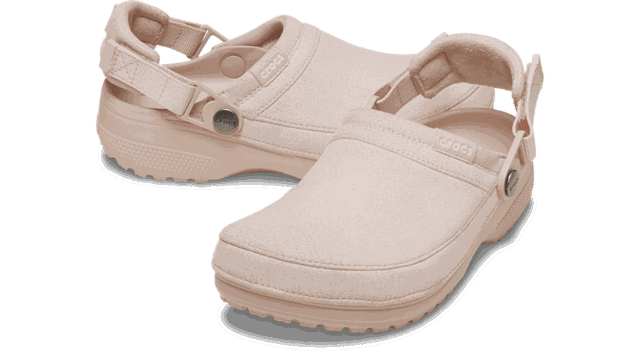 Classic Crafted Vegan Suede Sabots Unisex Quartz 33 - Crocs - Modalova