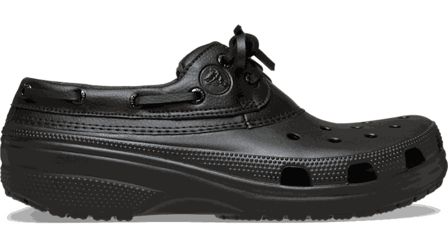 Crocs Classic Boat Shoe Chaussures Unisex Black / Black 36 - Crocs FR Feed New - Modalova