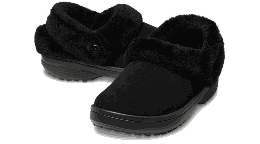 Classic Unfurgettable Vegan Suede Sabots Unisex Black 36 - Crocs - Modalova