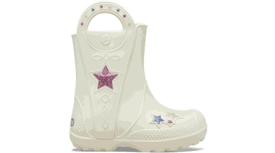 Crocs Handle It Western Metallic Boot Bottes Enfants Summit White 28 - Crocs FR Feed New - Modalova