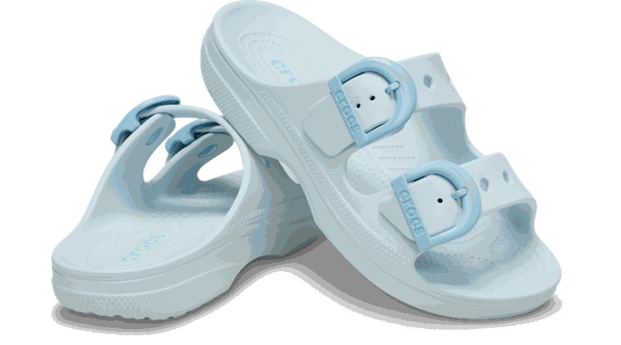 Saturday Enamel Buckle Sandales s Vapor Ice 36 - Crocs - Modalova