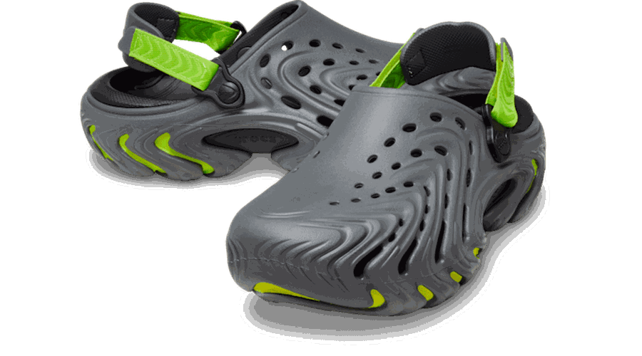 Echo II Sabots Unisex Green Burst 43 - Crocs - Modalova
