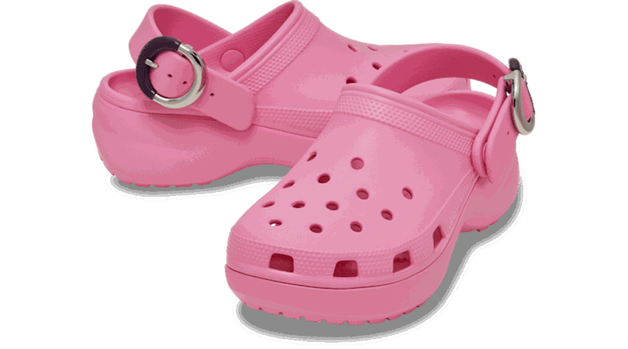 Classic Platform Dipped Buckle Sabots s Pink Lemonade 34 - Crocs - Modalova