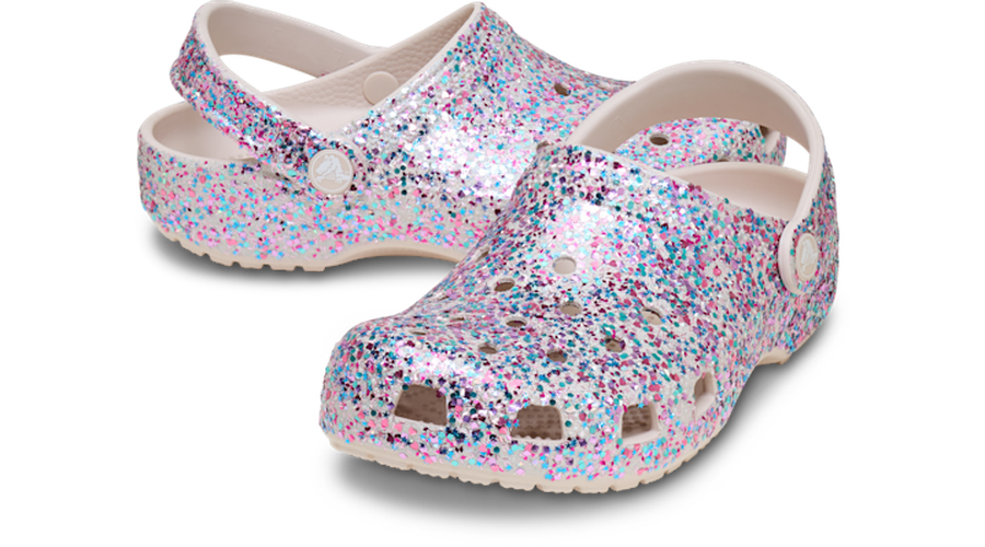 Classic Dazzle Glitter Sabots Enfants Cocoa Crème 30 - Crocs - Modalova