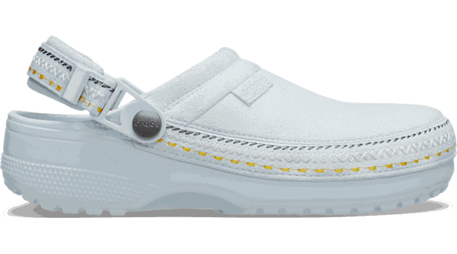 Crocs Crafted Vegan Suede Stitch Sabots Unisex Sky Ice 34 - Crocs FR Feed New - Modalova