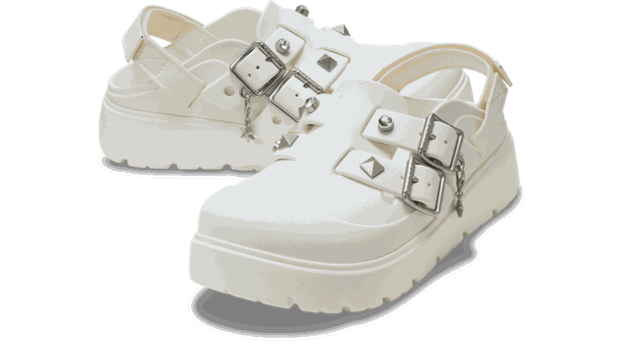 Loaferette Star Studded Sabots s Chalk 41 - Crocs - Modalova