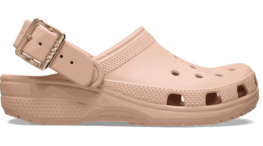 Classic Metallic Buckle Sabots Enfants Blush 28 - Crocs - Modalova