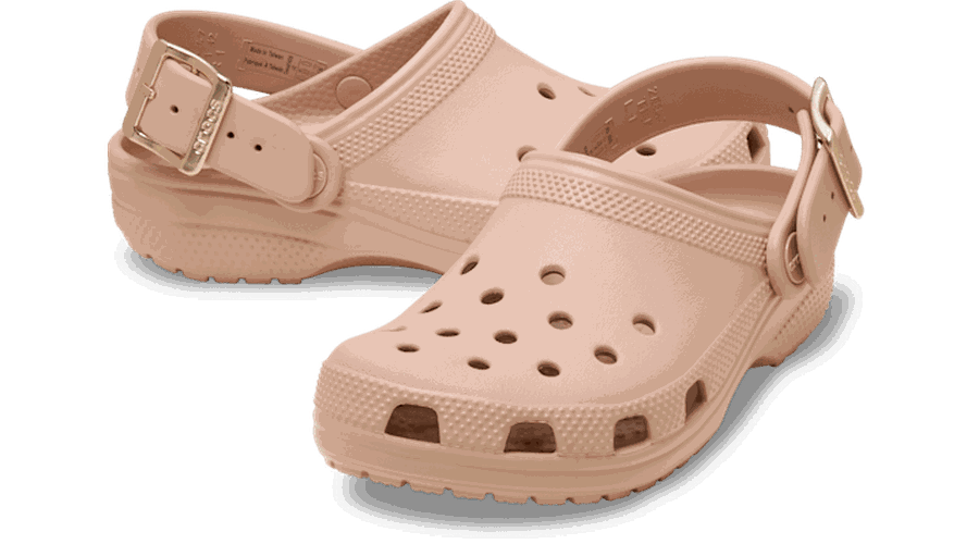 Classic Metallic Buckle Sabots Enfants Blush 28 - Crocs - Modalova