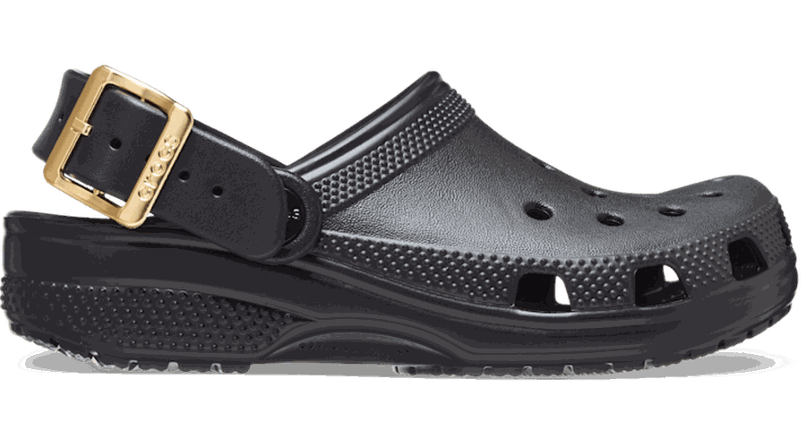 Crocs Classic Metallic Buckle Sabots Enfants Black 28 - Crocs FR Feed New - Modalova