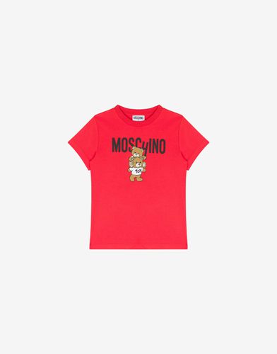 T-shirt En Jersey Avec Logo Teddy - Moschino - Modalova