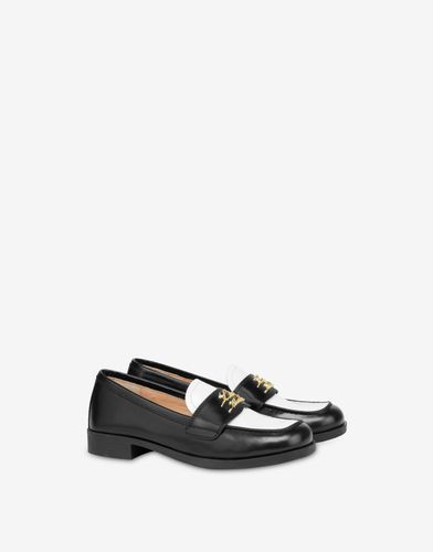 Mocassins En Veau Bicolore Lovely College - Love Moschino - Modalova