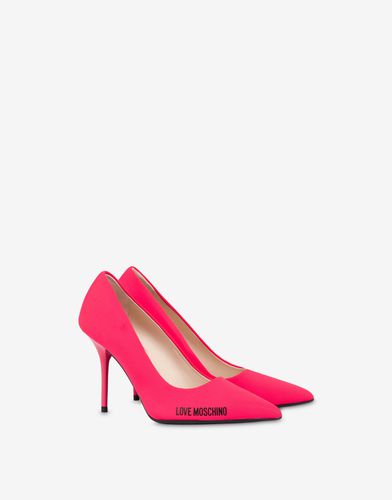 Escarpins En Lycra Rubber Logo - Love Moschino - Modalova