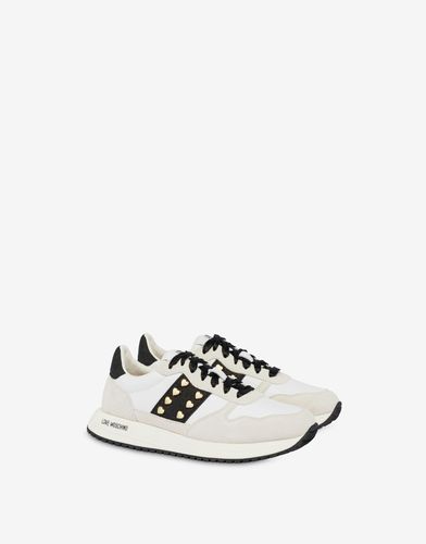 Sneakers En Daim Et Veau Dune - Love Moschino - Modalova