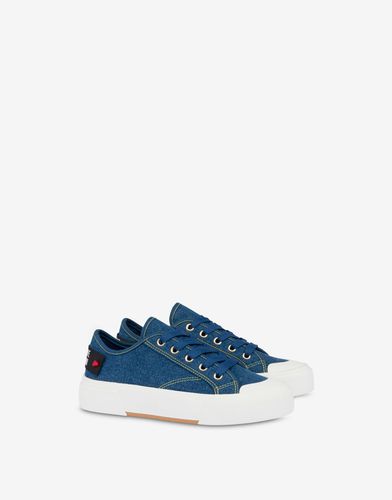 Sneakers En Denim New Pop Love - Love Moschino - Modalova