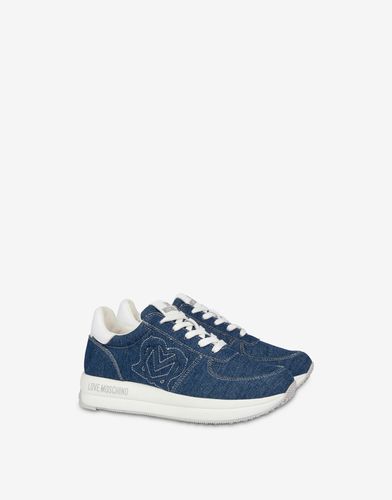 Baskets En Denim Daily Running - Love Moschino - Modalova