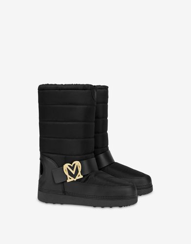 Bottes De Neige Avec Logo En Forme De Cœur - Love Moschino - Modalova